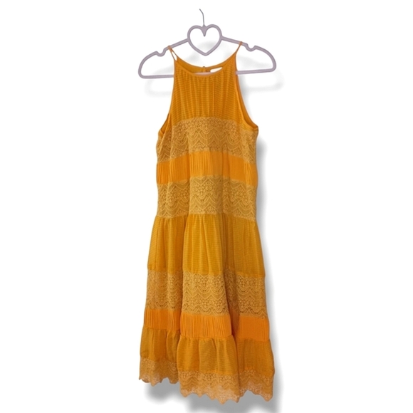 Anthropologie HD InParis Vallanella Dress In Marigold Yellow Size XS $250 - Picture 7 of 11